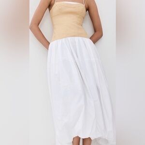 SIMKHAI Elegant White Maxi Skirt
